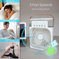 Portable mini Air Conditioner|mini cooler|Anti-leakage Water Ice Cooling Air Cooler for Room Bedroom Office|water sprey|1.2L Water Tank & 2 Ice Packs,360°Adjustment Office, Home, Room