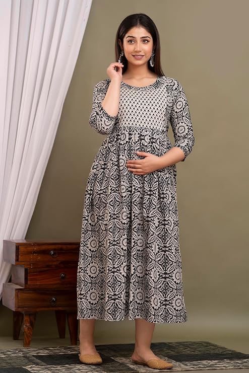 Women's Feeding Kurti ||Rayon Frock Pattern Maternity Feeding Kurti with Zipper|| Search this page