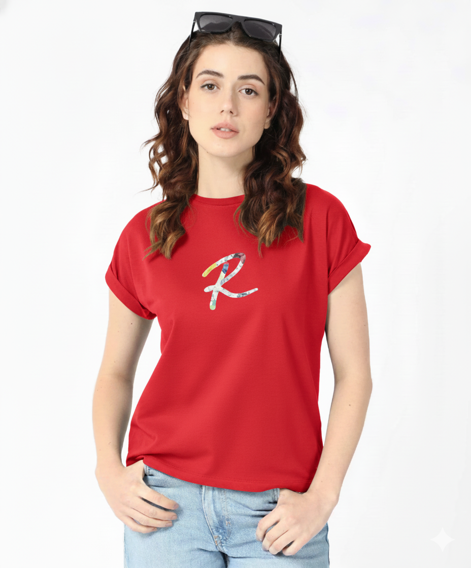 Women Graphic Print Crew Neck Pure Cotton T-Shirt