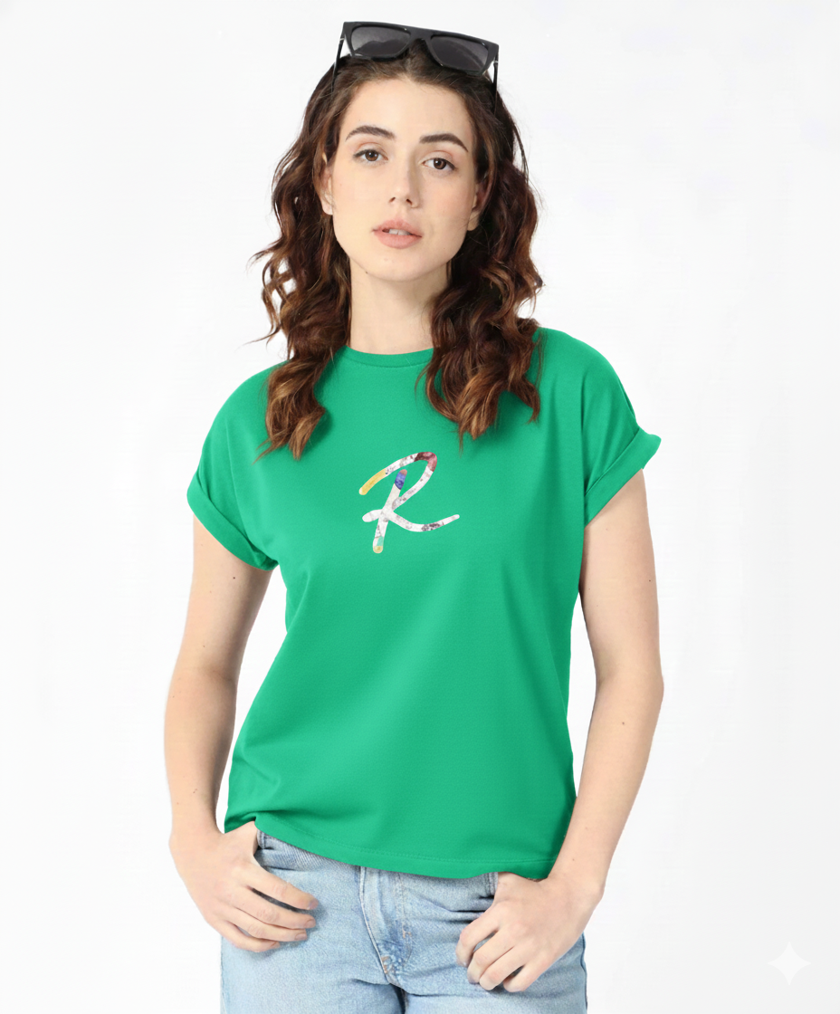 Women Graphic Print Crew Neck Pure Cotton T-Shirt