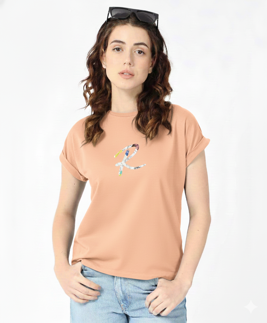 Women Graphic Print Crew Neck Pure Cotton T-Shirt