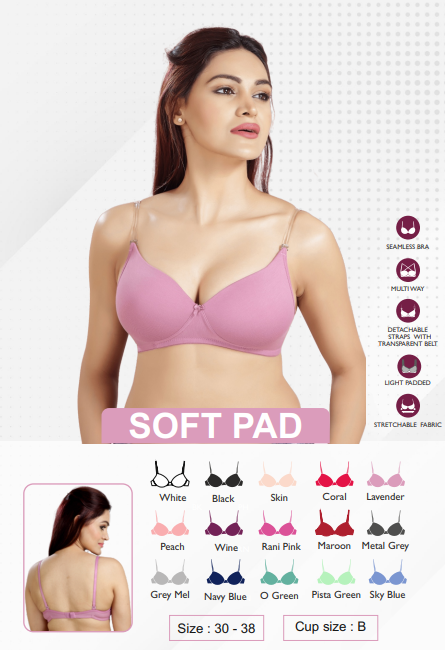 Soft Pad Seamless T-Shirt Bra