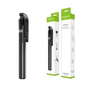 Selfie Stick Tripod, Extendable 3 in 1 Aluminum Selfie Stick with Bluetooth Remote 270 Degree Rotation for Latest Smartphones, Black