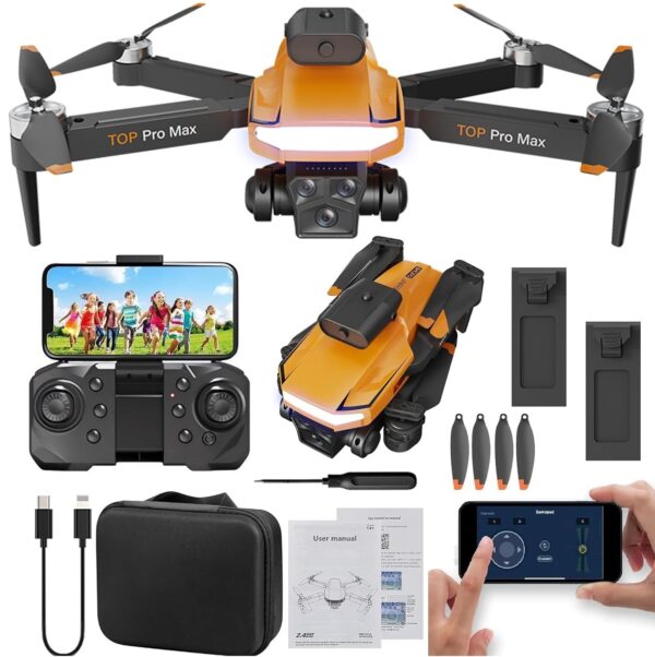 P18 Pro Obstacle Avoidance Drone with Dual HD Camera 4K 1080p RC Drone with Gesture Remote Control