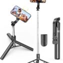 R1S-L Selfie Stick Mini LED Fill Light Tripod Selfie Stick 3 in 1 Multifunction Aluminium Selfie Stick 3