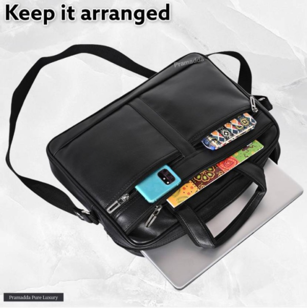 Pure Luxury Vegan Faux Leather Messenger Bags for Men Women |office messenger bags men |leather laptop file bag