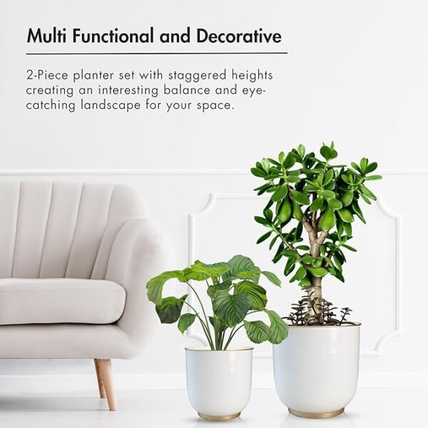 Floor Metal Planter, Set 1