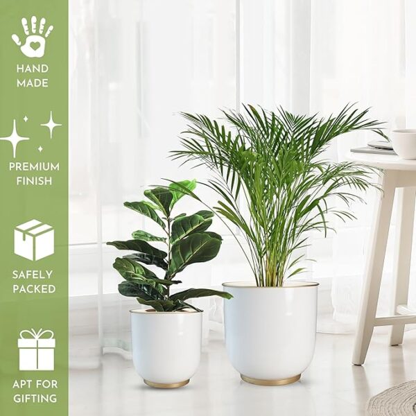 Floor Metal Planter, Set 2